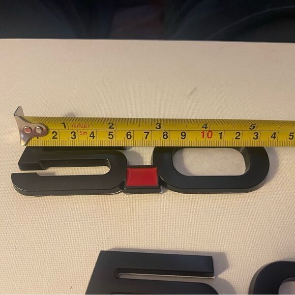 Mustang 5.0 3D Left Right Fender Emblems for 2015-2020 Set of 2 Black/Red NWT - Picture 9 of 11